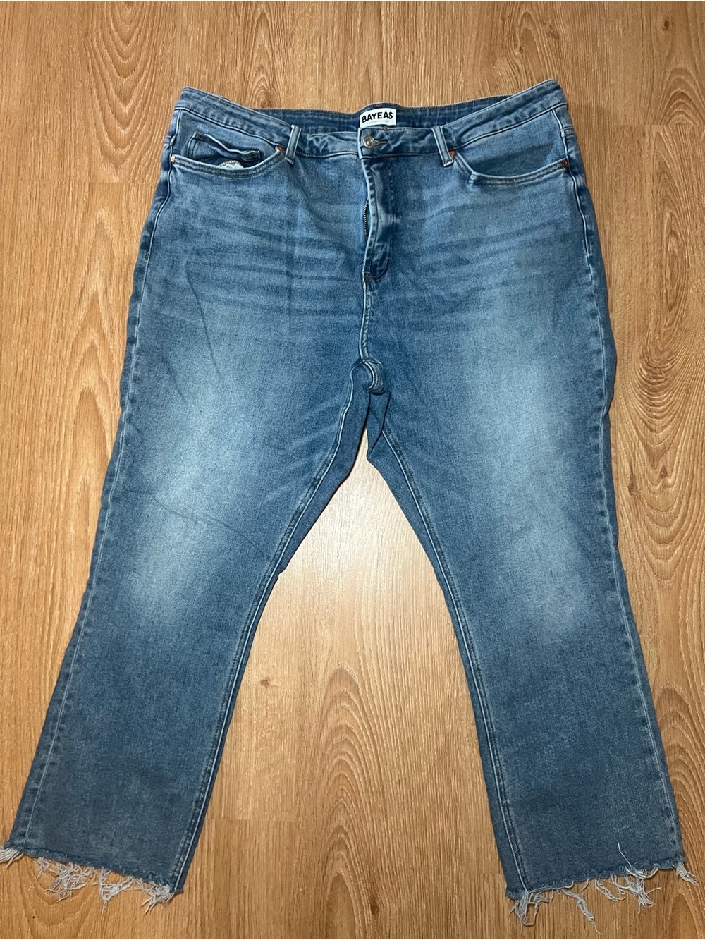 Baye’s Authentic Style Mid-Rise Skinny Ankle Jeans | Size 22W | Raw Hem